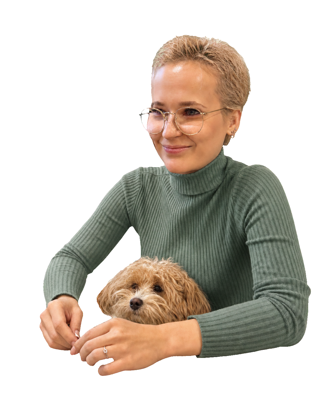 Екатерина Горовенко с собакой